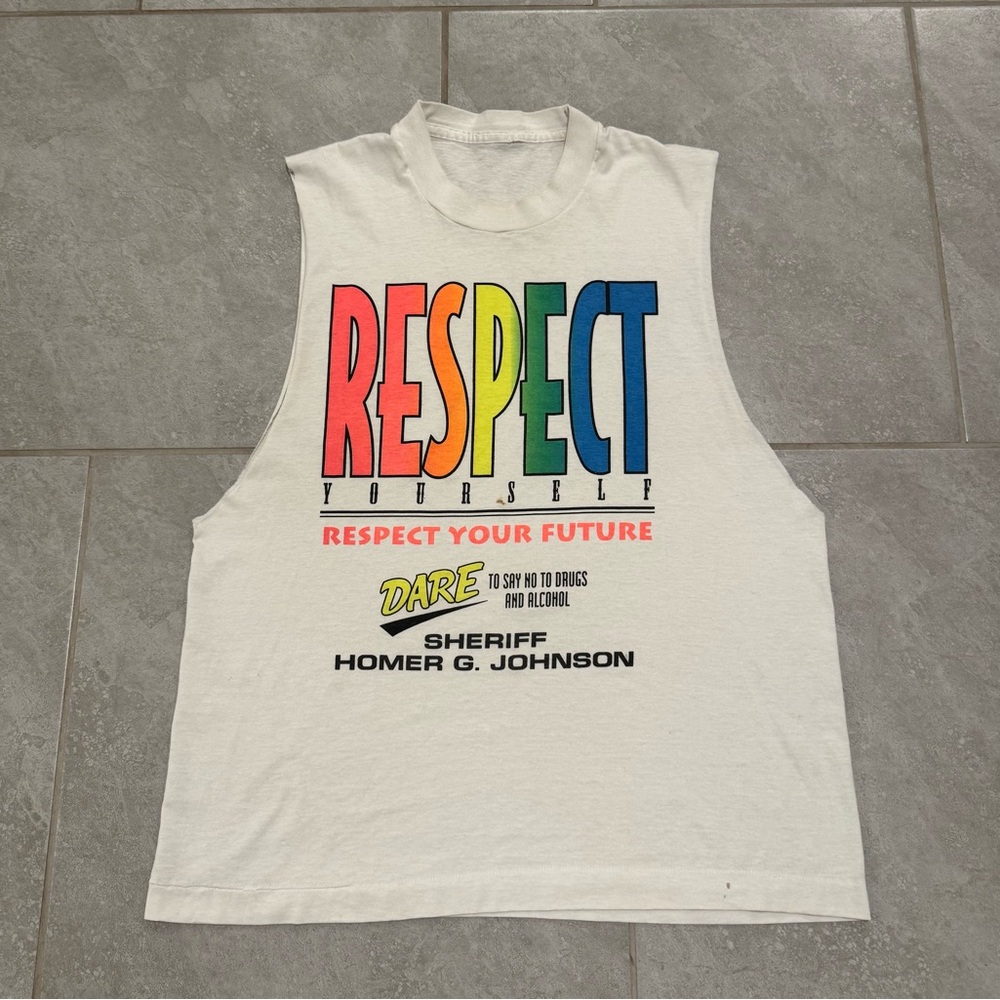Vintage DARE Single Stitch Respect Yourself Shirt 90s 80s